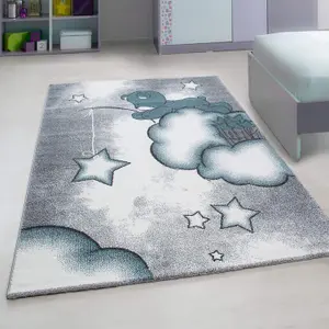 Blue Baby Bear Stars Rug - Kids - 160 x230cm