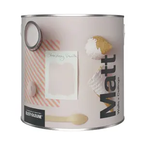 Rust-Oleum Washable Matt Wall Paint - Strawberry Vanilla 2.5L