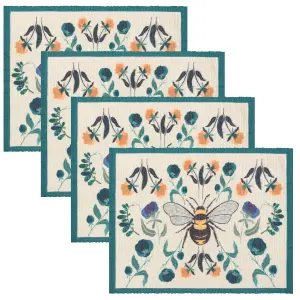 Wylder Nature Wild Garden Set of 4 Indoor/Outdoor Placemats