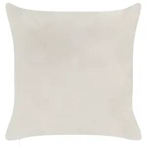 Set of 2 Cushions JELLIES Velvet 45 x 45 cm Animal Embroidery Off-White