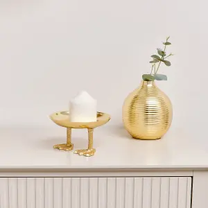 Melody Maison Gold Metal Duck Feet Display Bowl