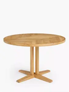 John Lewis Estate 4 Seater Round Dining Table Table, Natural