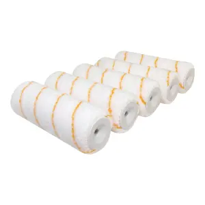 GoodHome Medium Pile Woven polyester Roller sleeve, Pack of 5, (L)230mm (D)45mm