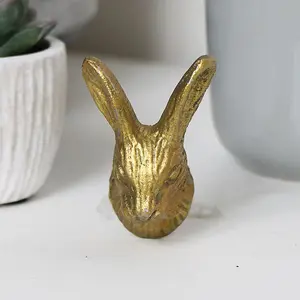 Melody Maison Gold Rabbit Head Drawer Knob