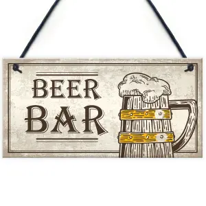 Red Ocean Vintage Bar Sign Plaque Home Bar Wedding Man Cave Pub Wall Gifts For Men