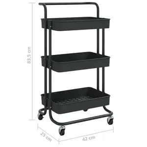 Peterkin Kitchen Cart Black