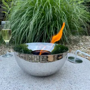 Copper Gel Lamp - Fire Bowl - Garden Lighting - Patio Lights