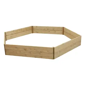 Greena Hexagonal Raised Bed 30 cm High, 120cm each side