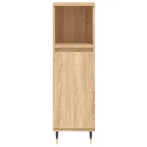 Berkfield Bathroom Cabinet Sonoma Oak 30x30x100 cm Engineered Wood