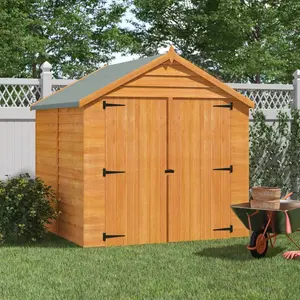 6 Ft. W x 6 Ft. D Garden Value Overlap Apex Shed No