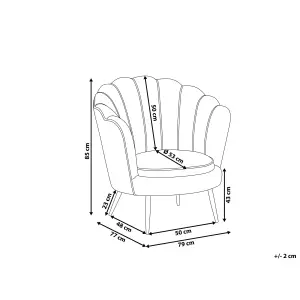 Armchair LOVIKKA Velvet Off-White