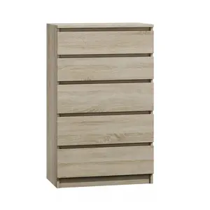 Helen 5 Drawer 70cm W Chest of Drawers Sonoma