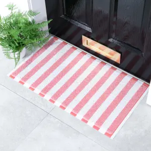 Pink Stiped Doormat (70 x 40cm)