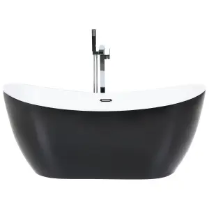 Freestanding Bath 1700 x 770 mm Black ANTIGUA