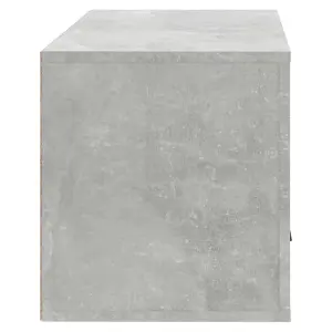 Berkfield Wall-mounted Shoe Cabinet Concrete Grey 70x35x38 cm Engineered Wood