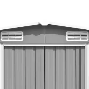 Berkfield Garden Shed Grey 257x779x181 cm Galvanised steel