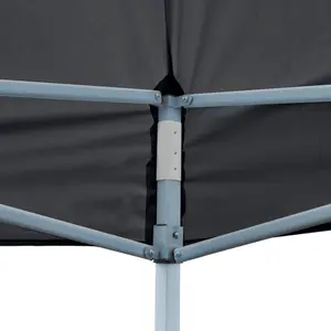 Berkfield Folding Pop-up Partytent with Sidewalls 3x6 m Anthracite