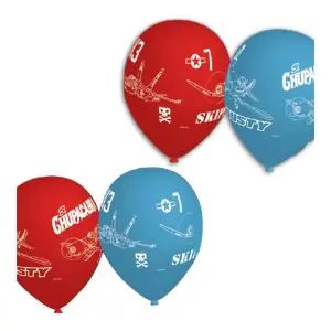 Disney Planes Story Characters Balloons (Pack of 6) Blue/Red (One Size)