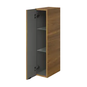 GoodHome Imandra Walnut effect Single Deep Wall cabinet (W)200mm (H)900mm