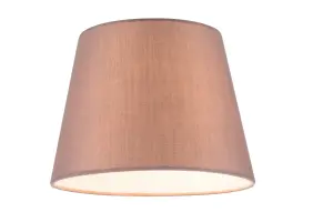 GoodHome Lokombi Taupe Fabric dyed Light shade (D)20cm