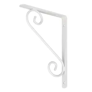 GoodHome Antik White Antique effect Steel Shelving bracket (H)150mm (D)200mm