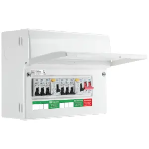 BG 6-way Dual RCD Consumer unit with 100A mains switch