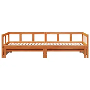 Berkfield Daybed without Mattress Wax Brown 80x200 cm Solid Wood Pine