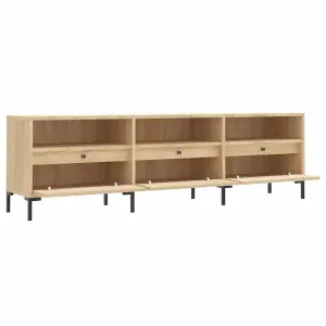 Berkfield TV Cabinet Sonoma Oak 150x30x44.5 cm Engineered Wood