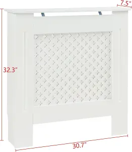 Small White Radiator Cover 820mm(H) 780mm(W) 190mm(D)