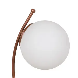 Luminosa Model 16 Deco Globe Table Lamp Copper