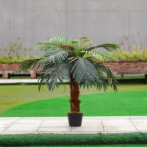 100cm H Garden Decoration Artificial Green Palm Tree with Pot