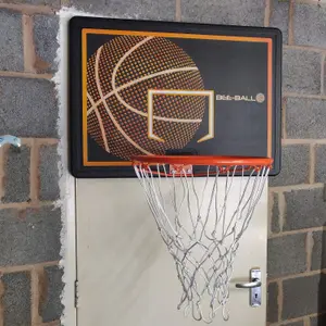 Basketball Backboard and Ring - Wall Mounted Basketball Hoop and Backboard - Bee Ball ZY-010