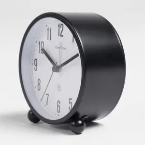 Mantle Wall Clock Home Decor Small Bedroom Kitchen Living Room Quartz, Black