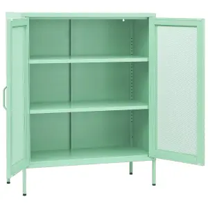 Berkfield Storage Cabinet Mint 80x35x101.5 cm Steel