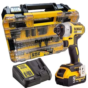 Dewalt DCF887P1 18V XR G2 Brushless 3 Speed Impact Driver - 1x 5.0ah + 85pc Set