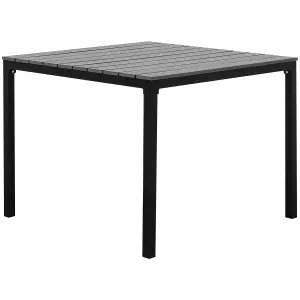 Garden Table Synthetic Material Grey PRATO