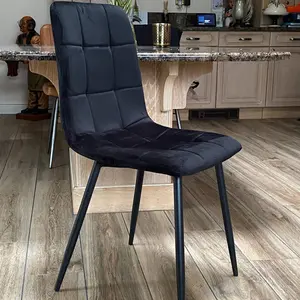 Eyre Upholstered Dining Chair Black