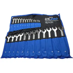 US PRO 25pc Metric Combination Spanner Wrench Set 6 - 32mm 3232