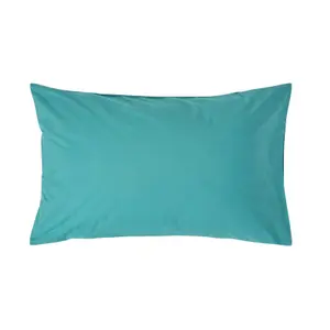 Homescapes Teal Egyptian Cotton Housewife Pillowcase 200 TC