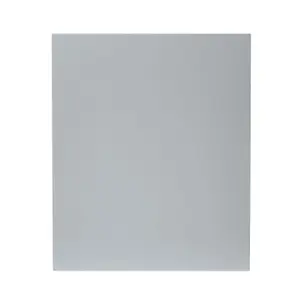 GoodHome Alisma High gloss grey slab High gloss grey Highline Cabinet door (W)600mm (H)715mm (T)18mm