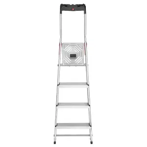 Hailo L60 Aluminium Step Ladders - 4 Treads