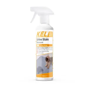 KEL - Urine Stain Remover, Destroys Pet Odours, Suitable for Fabrics and Upholstery - 500ml