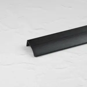 350mm Matt Black Profile Edge Cabinet Pull Cupboard Door Drawer Wardrobe Furniture