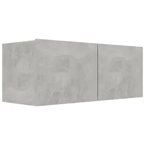 Berkfield TV Cabinet Concrete Grey 80x30x30 cm Engineered Wood