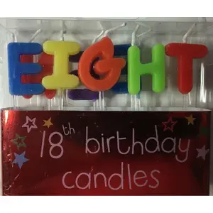 Letters 18th Pick Candle Multicoloured (One Size)