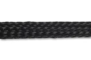 PRO POWER - Polyester Expandable Braided Sleeving Black 5mm Dia. 100m Coil Length