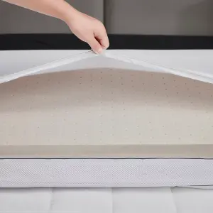 10cm Ultra Comfort Latex Foam Mattress Topper - Single