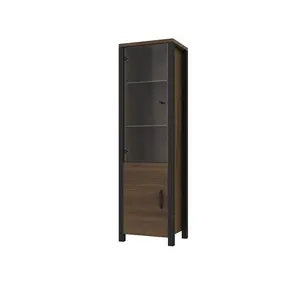 Monango Type Display Cabinet Okapi Walnut/Black