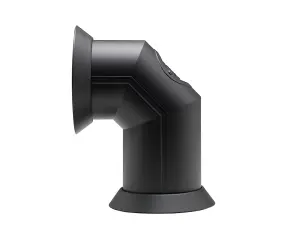 Dimplex Stove Pipe, Matte Black Plastic Flue Pipe Accessory for Electric Fires, with Straight or Angled Options