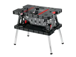 Keter 237005 Folding Work Table with Clamps KET237005